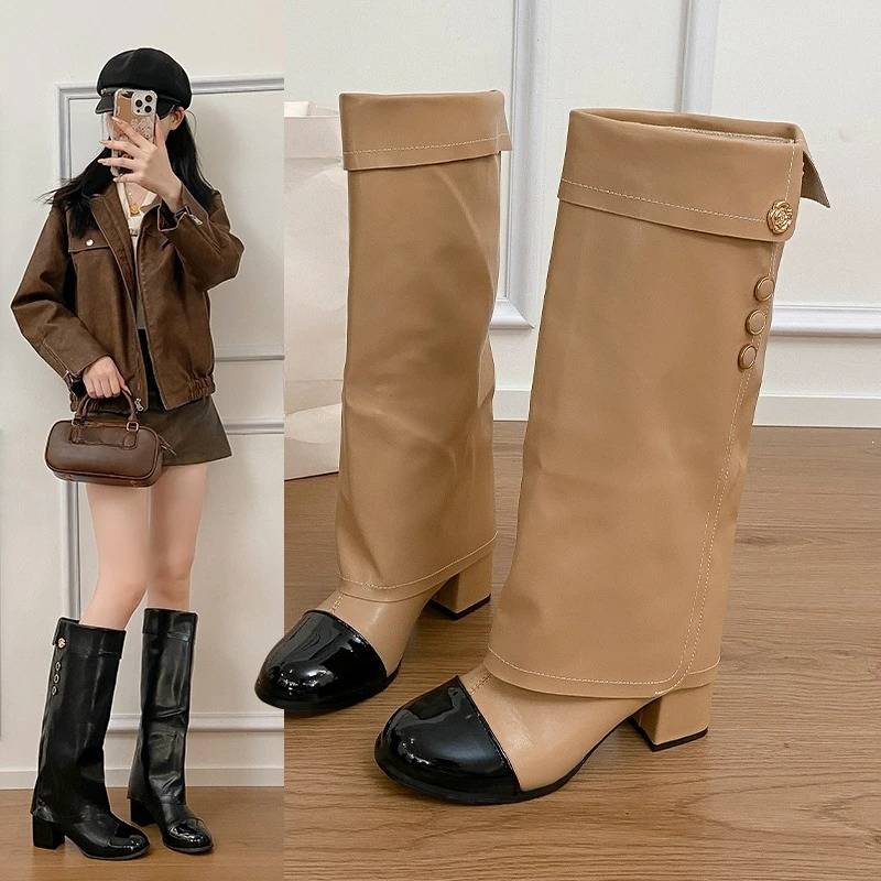2025 automne/hiver nouveau bou - Block Heel Ankle Boots avis et prix