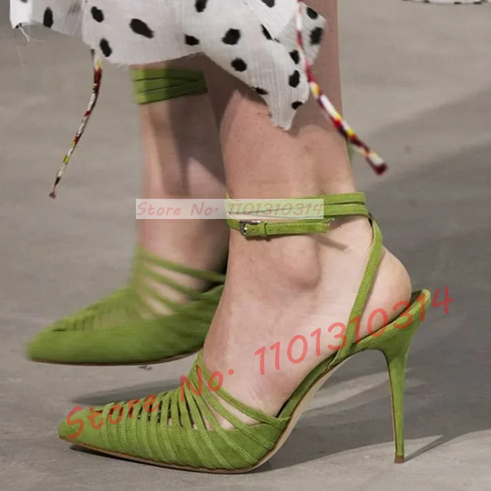Sandales à lanières en daim vé - Women'S Shoes Vegan avis et prix